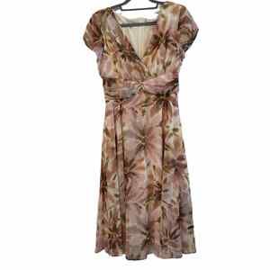 Dress Barn Flower Dress New with tags size 10 - Pink - Knee Length